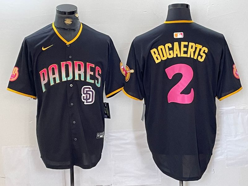 Men San Diego Padres #2 Bogaerts Black Jointly 2024 Nike MLB Jersey style 13->san diego padres->MLB Jersey